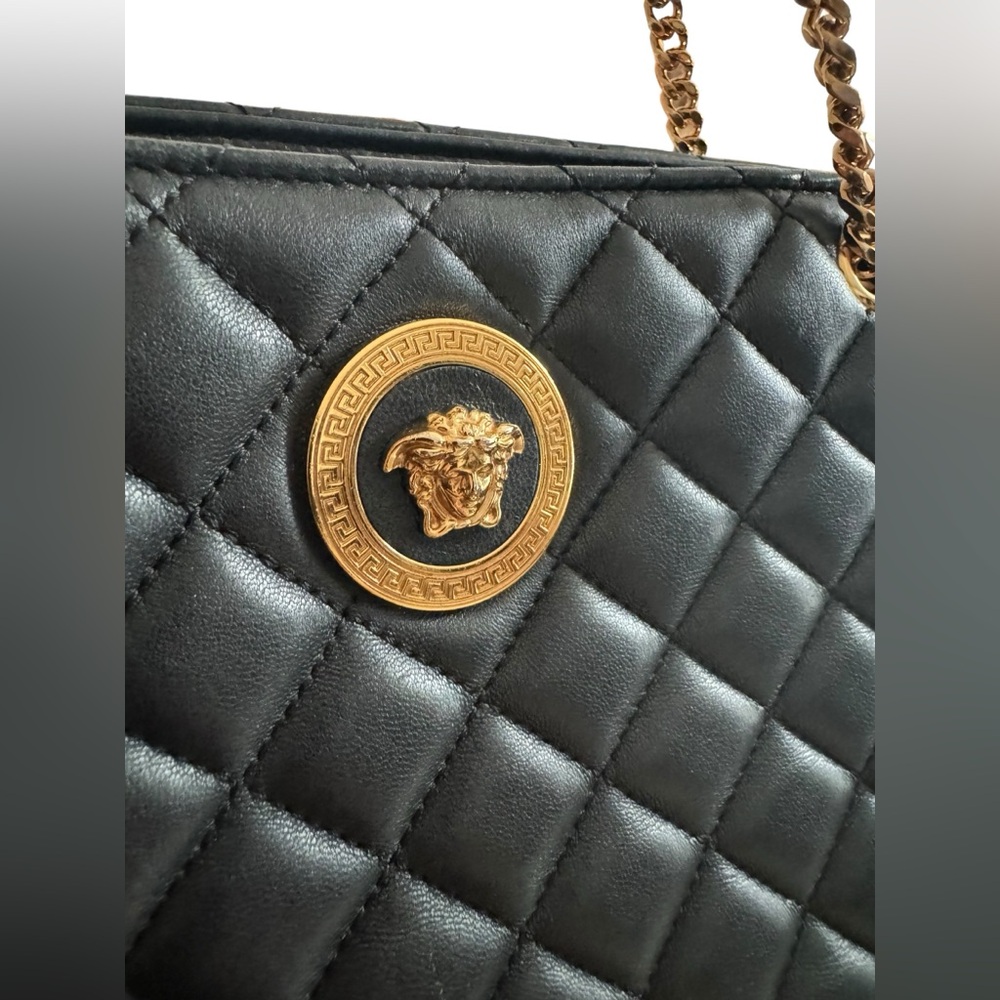 Versace Black Shoulder Medusa Bag - Picture 7 of 11
